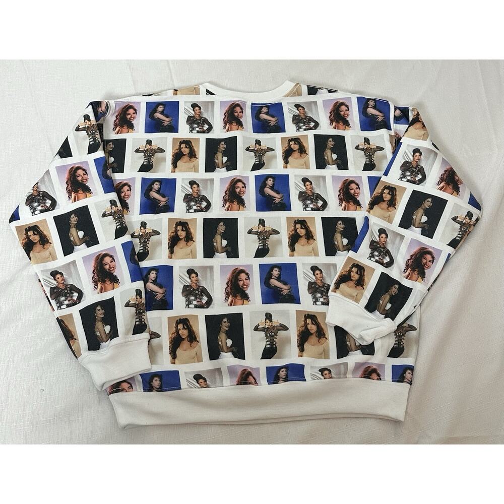 Selena print all over crewneck sweater Limited edition Size 13/14 Latin Pop - Picture 2 of 4